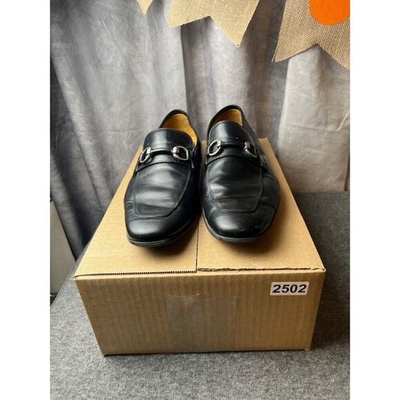 Magnanni “Rafa II Apron Toe Bit Loafer” Black Men’s US 9.5 Dress Shoes - Picture 10 of 10